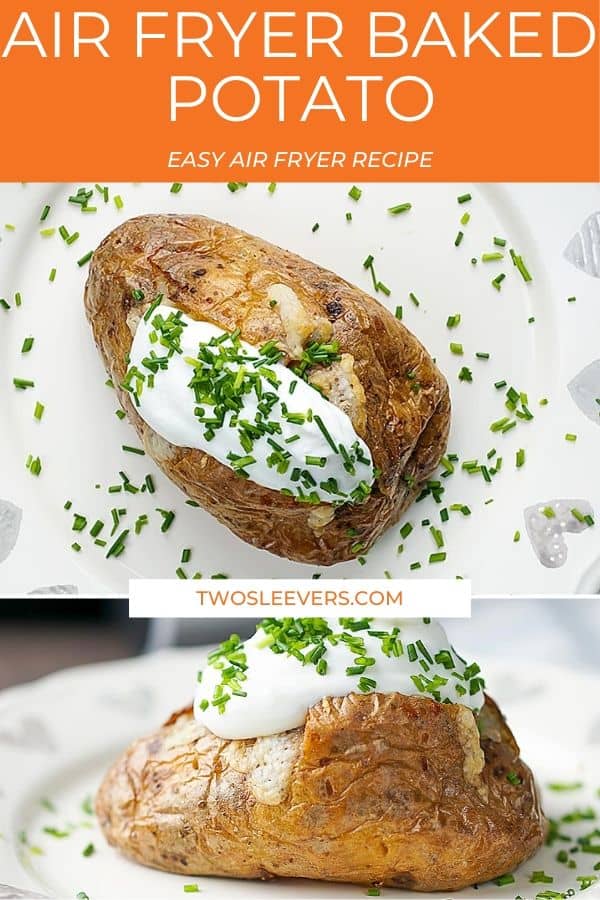 Foolproof Air Fryer Baked Potatoes | Easy air fryer baked potato recipe