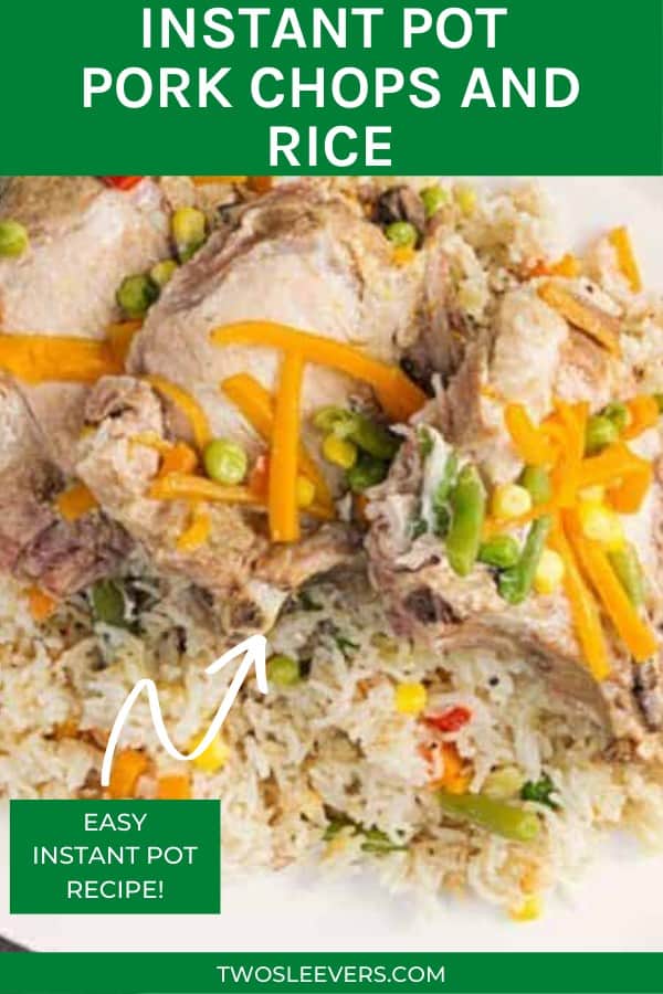 Instant Pot Pork Chops | Pork Chops and Rice Recipe - TwoSleevers