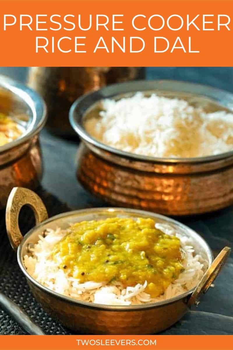 Pressure Cooker Rice and Dal Toor Dal and Rice TwoSleevers