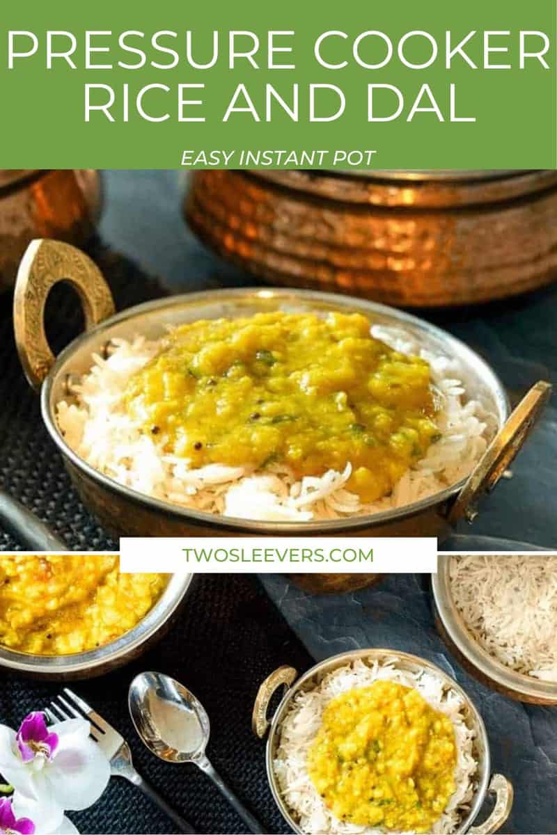 Pressure Cooker Rice and Dal Toor Dal and Rice TwoSleevers