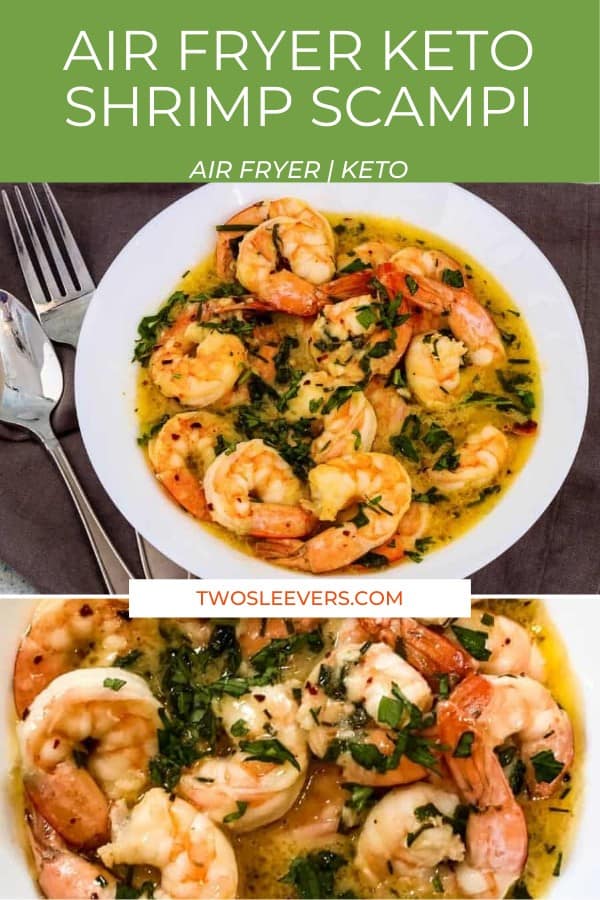 Air Fryer Keto Shrimp Scampi | Easily Made In Just 15 Minutes!