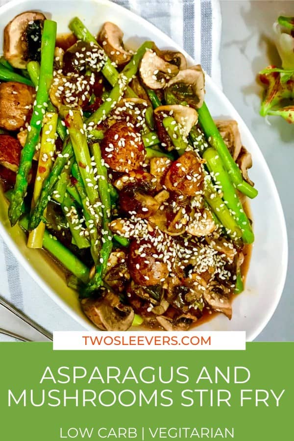 Asparagus and Mushrooms Stir Fry Keto Stir Fry Recipe