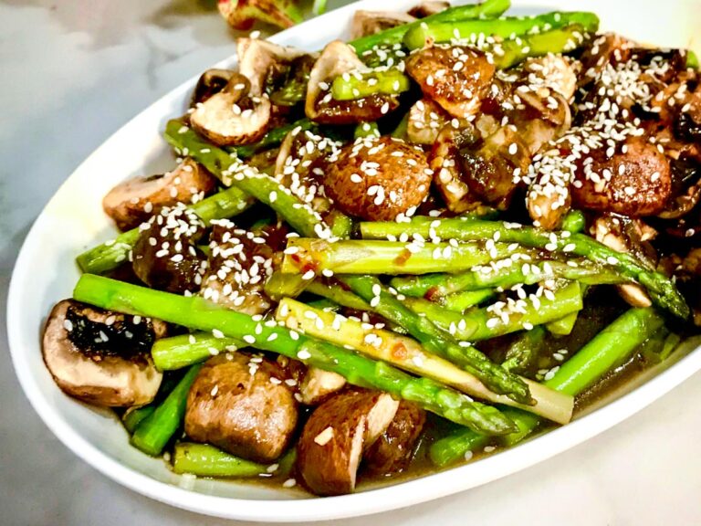 Asparagus and Mushrooms Stir Fry | Keto Stir Fry Recipe