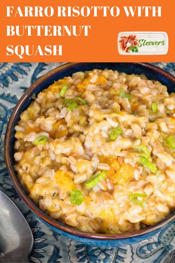 Farro Risotto With Butternut Squash - Farro Instant Pot Recipe