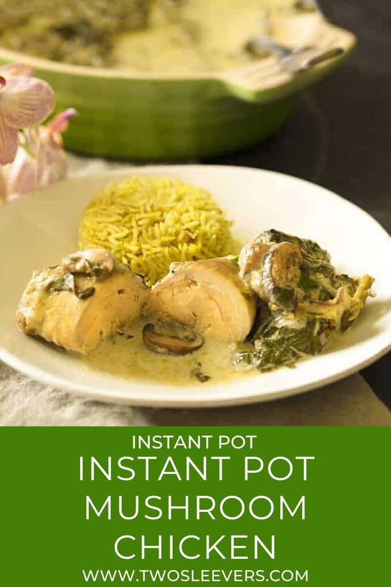 Chicken and Mushrooms Recipe | Instant Pot Mushroom Chicken