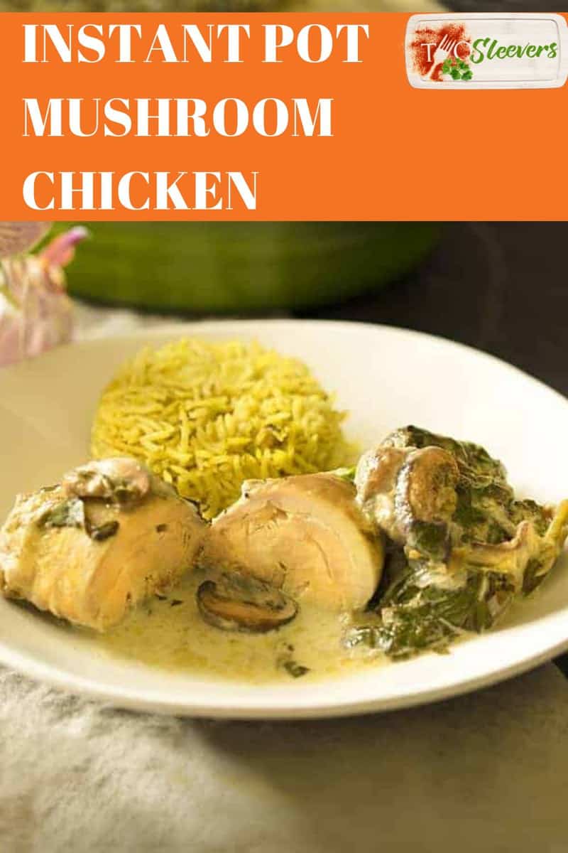 Chicken And Mushrooms Recipe | Instant Pot Mushroom Chicken