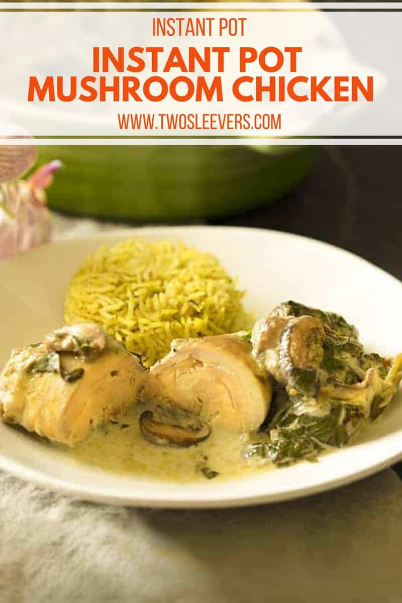 Chicken and Mushrooms Recipe | Instant Pot Mushroom Chicken