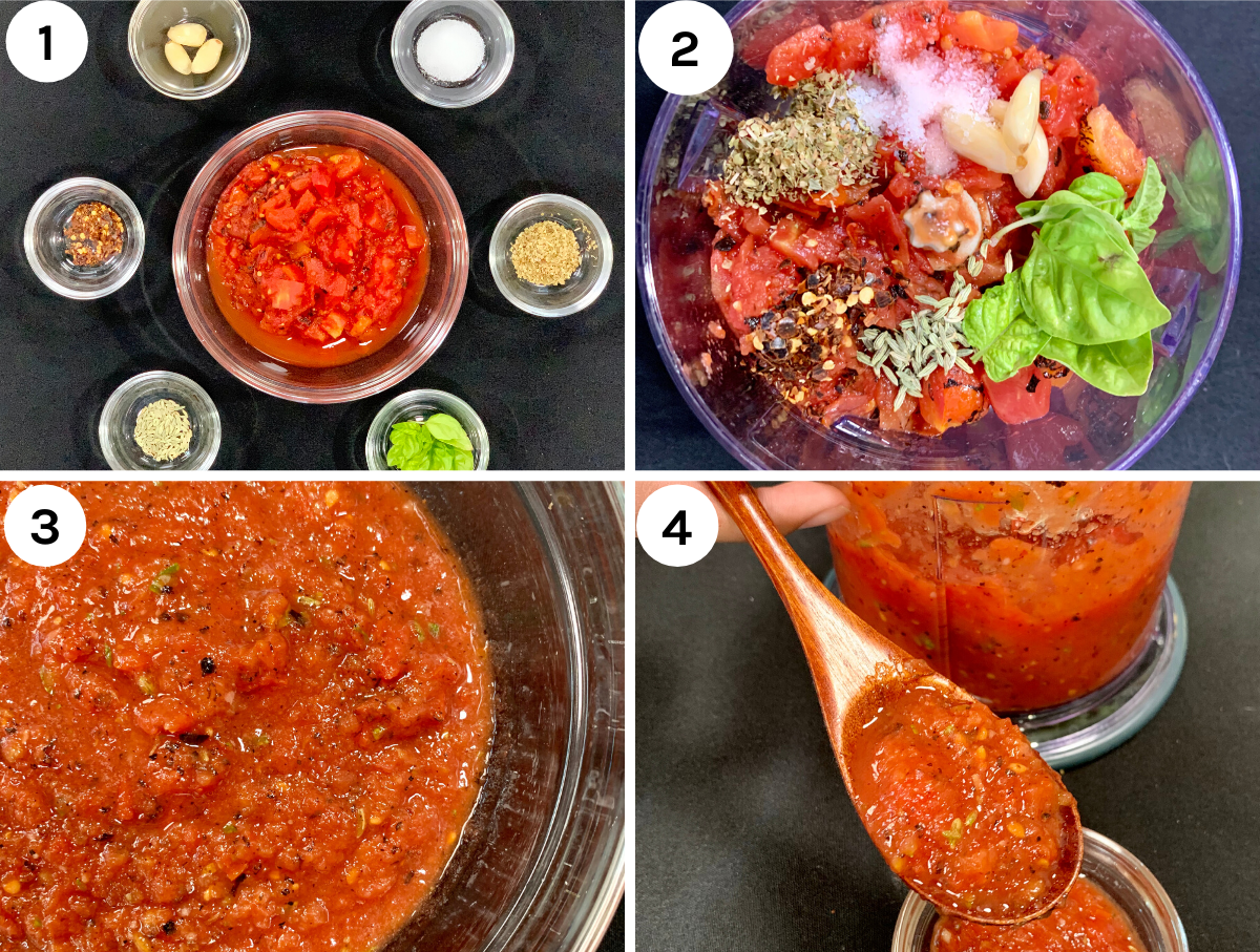Low Carb Pizza Sauce Recipe | 5-ingredient No Cook Marinara Sauce (Link