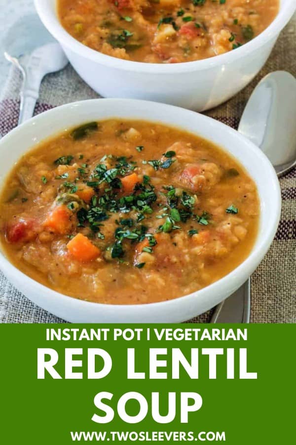 Red Lentil Soup Recipe | Stovetop or Instant Pot recipe!