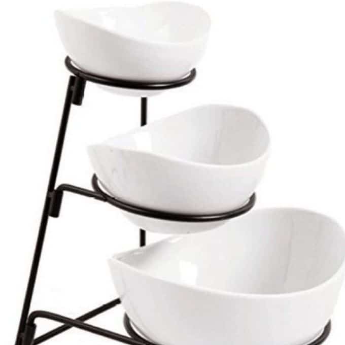 tiered serving bowls