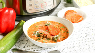 Image for Low Carb Instant Pot Pizza Soup