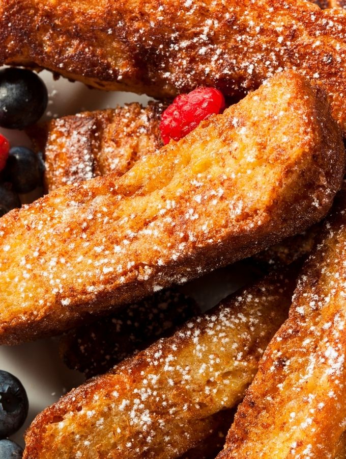 Air Fryer French Toast Closeup