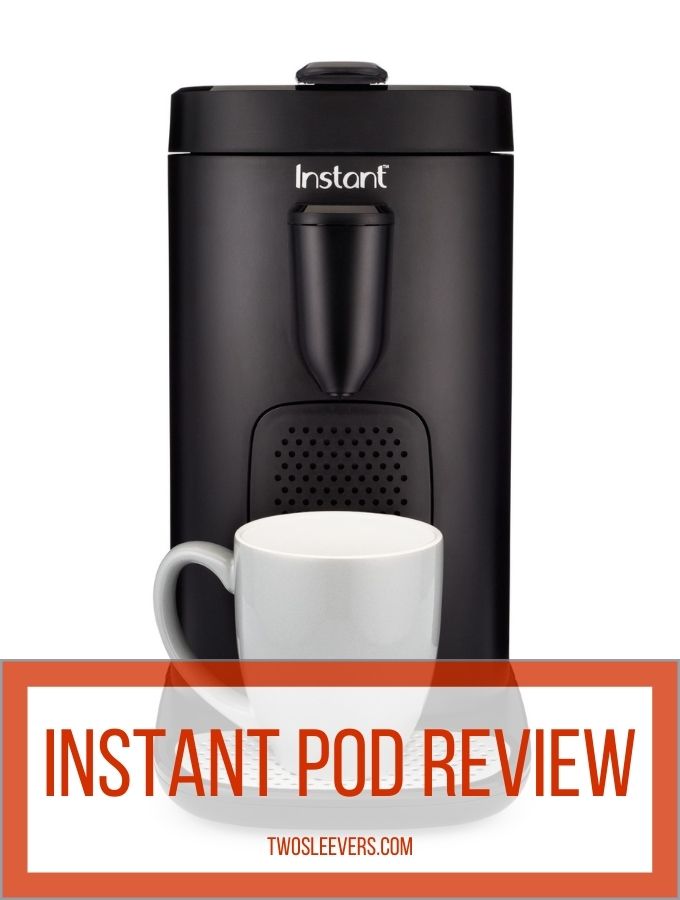 Instant Pod Coffee Maker with a white mug