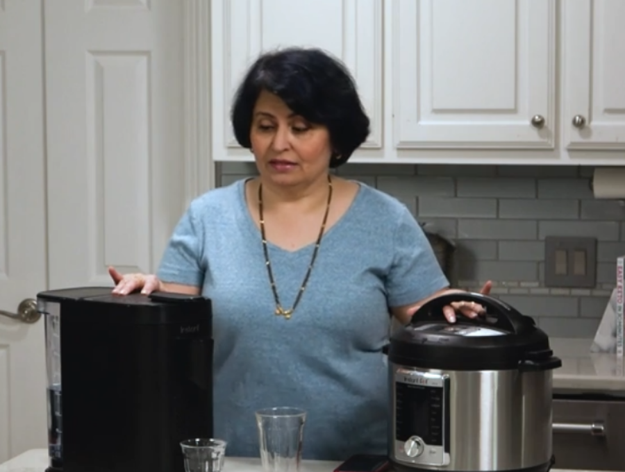 Urvashi Pitre comparing an Instant Pod to a 6 quart Instant Pot