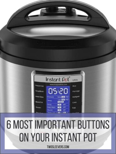 6 most important buttons on your instant pot graphic