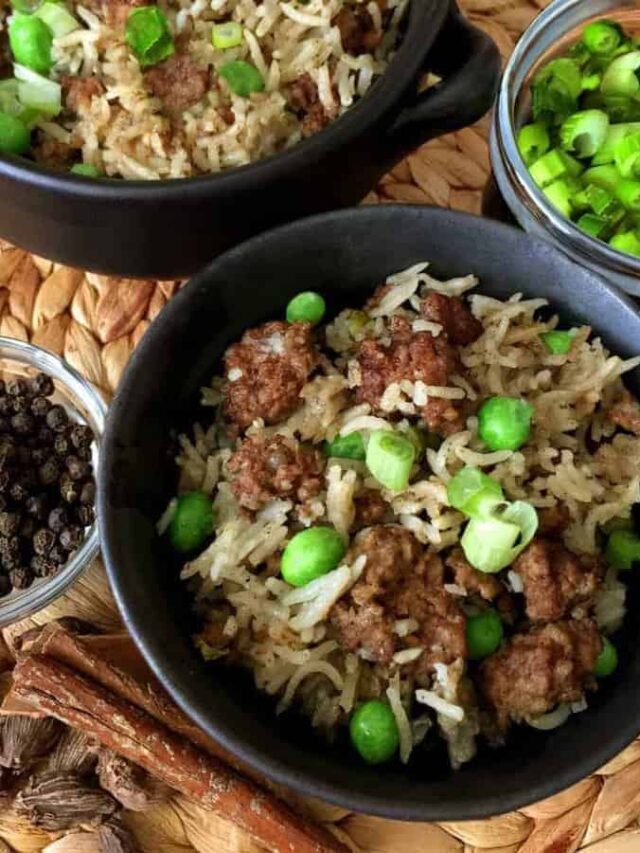 Instant Pot Keema Biryani TwoSleevers