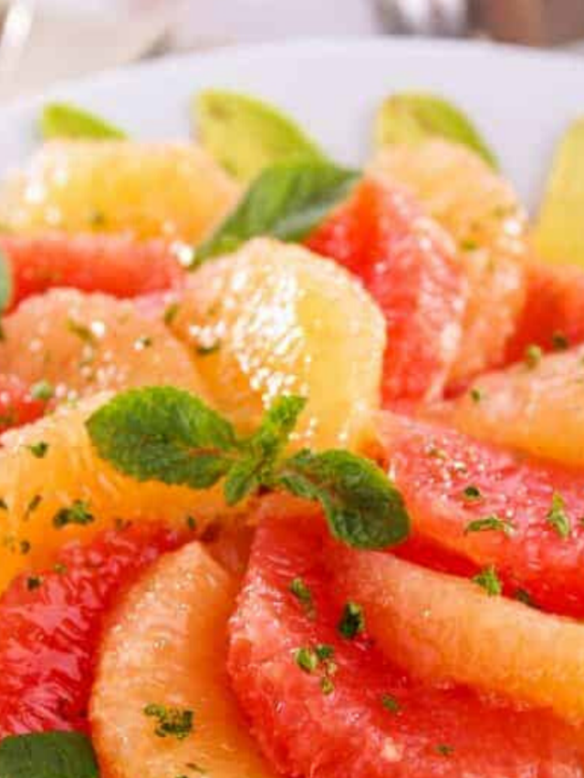 Avocado Grapefruit Salad With Mint TwoSleevers