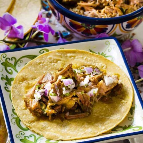 Indian Pulled Pork Tacos | Instant Pot Pulled Pork Tacos | Twosleevers