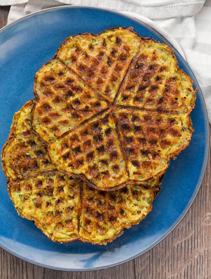 Image for Keto Zucchini Chaffle Recipe | Low Carb Zucchini Waffles