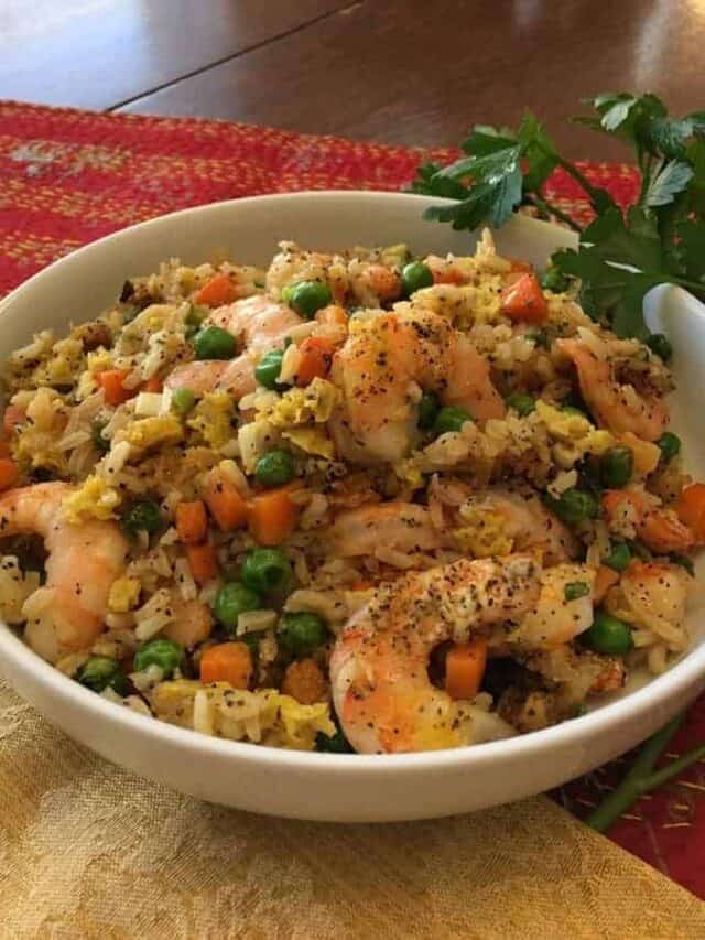 Air Fryer Shrimp Fried Rice TwoSleevers