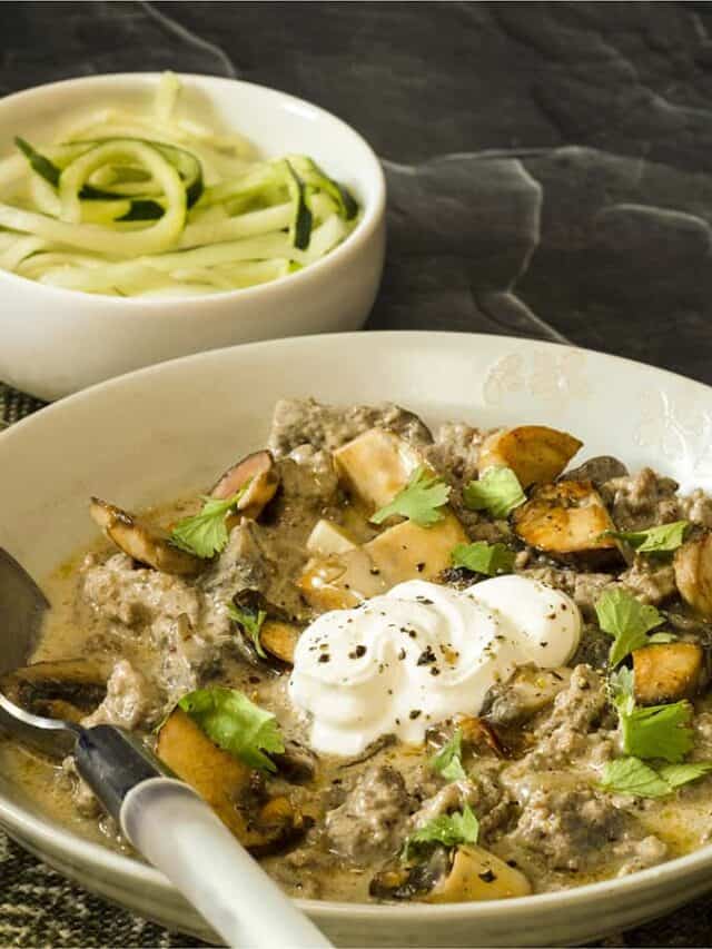 Low Carb Beef Stroganoff TwoSleevers