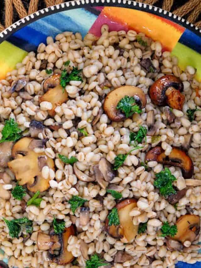 Barley Pilaf With Mushrooms TwoSleevers