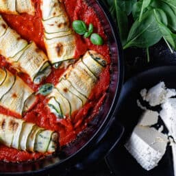 zucchini lasagna rolls