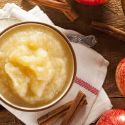 Instant Pot Applesauce in a bowl