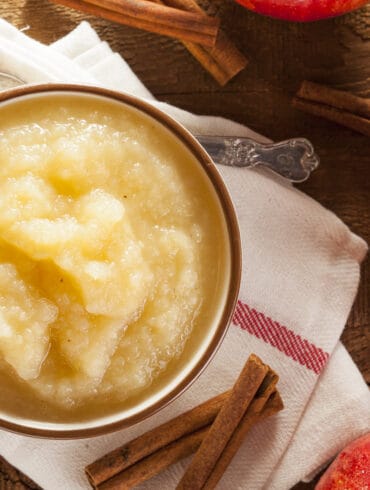 Instant Pot Applesauce in a bowl