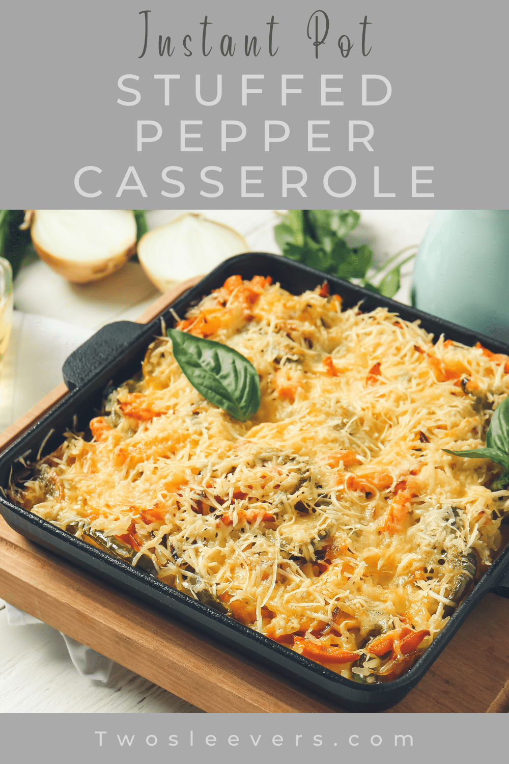 Stuffed Pepper Casserole Instant Pot Bell Peppers and Rice