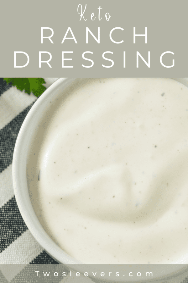 Keto Ranch Dressing Pin with Text Overlay