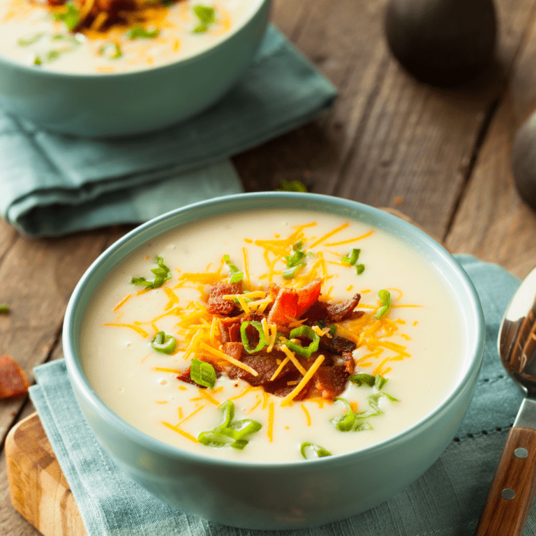 Instant Pot Potato Soup | Loaded Potato Soup Recipe