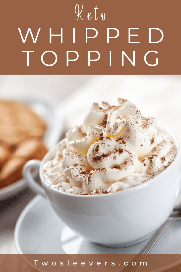 Keto Whipped Cream Low Carb Whipped Topping TwoSleevers