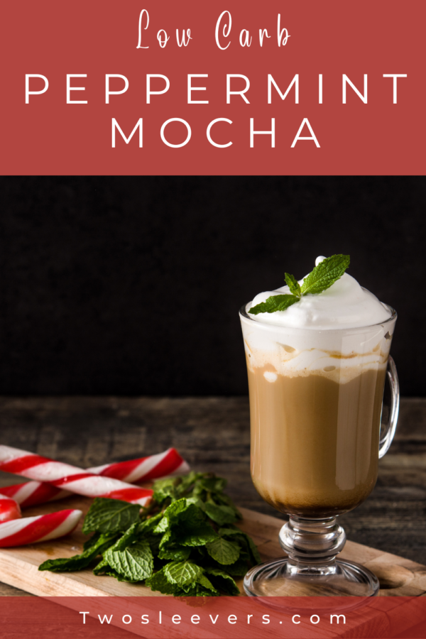 Copycat Starbucks Peppermint Mocha Pin with text overlay