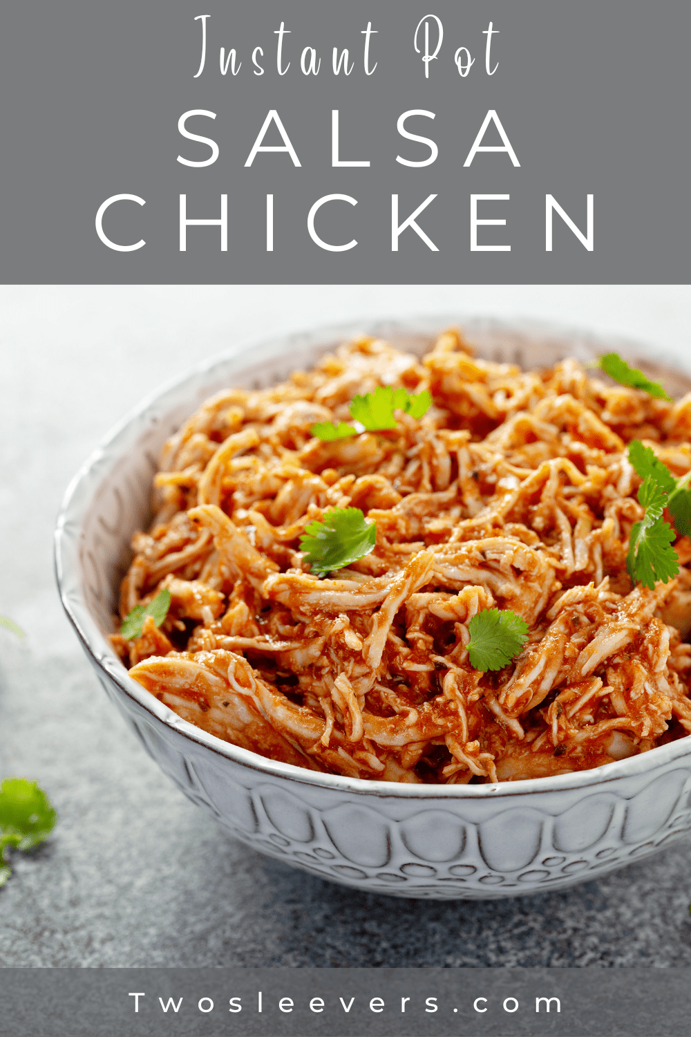Salsa Chicken | Instant Pot Salsa Chicken Recipe - TwoSleevers