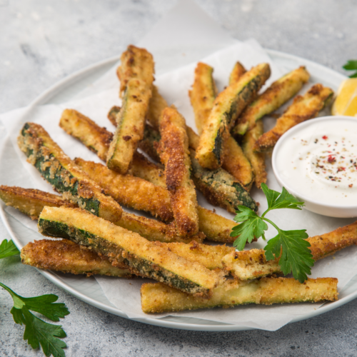 Air Fryer Zucchini Fries | Keto Fries Recipe - TwoSleevers