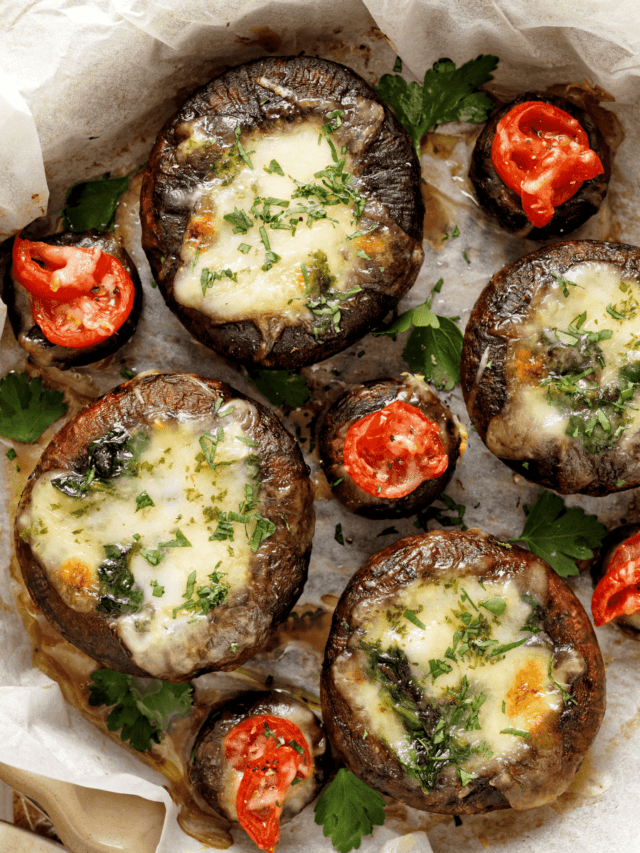 Air Fryer Stuffed Mushrooms Twosleevers