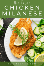 Chicken Milanese Pin with text overlay