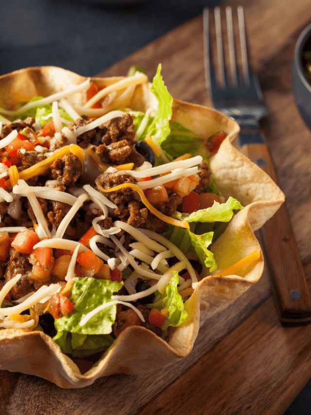 Taco Salad Bowl Air Fryer Taco Salad Twosleevers 5850