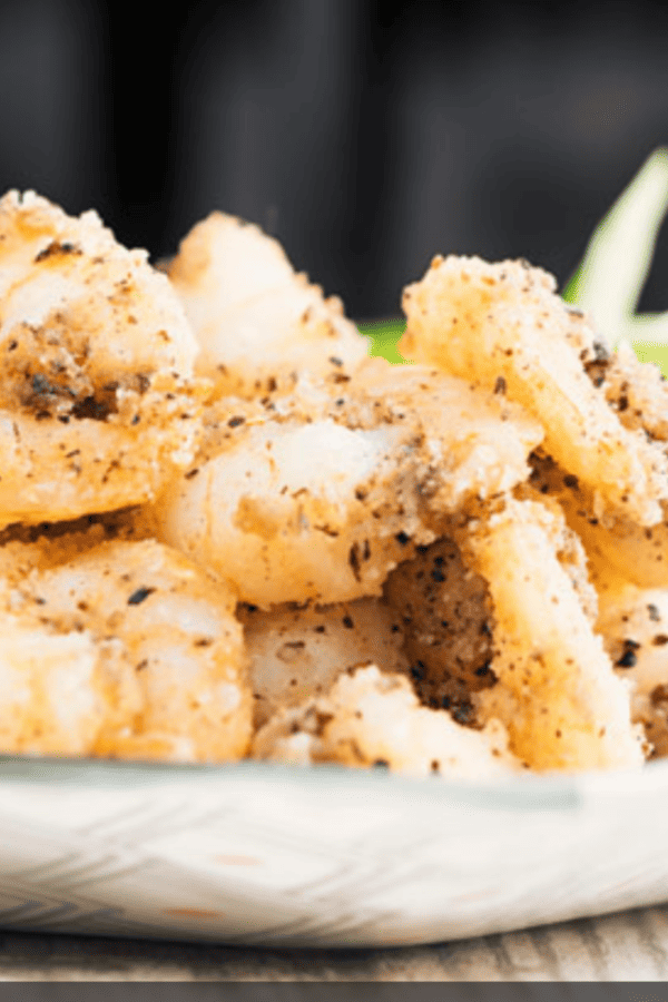 Air Fryer Shrimp on a platter
