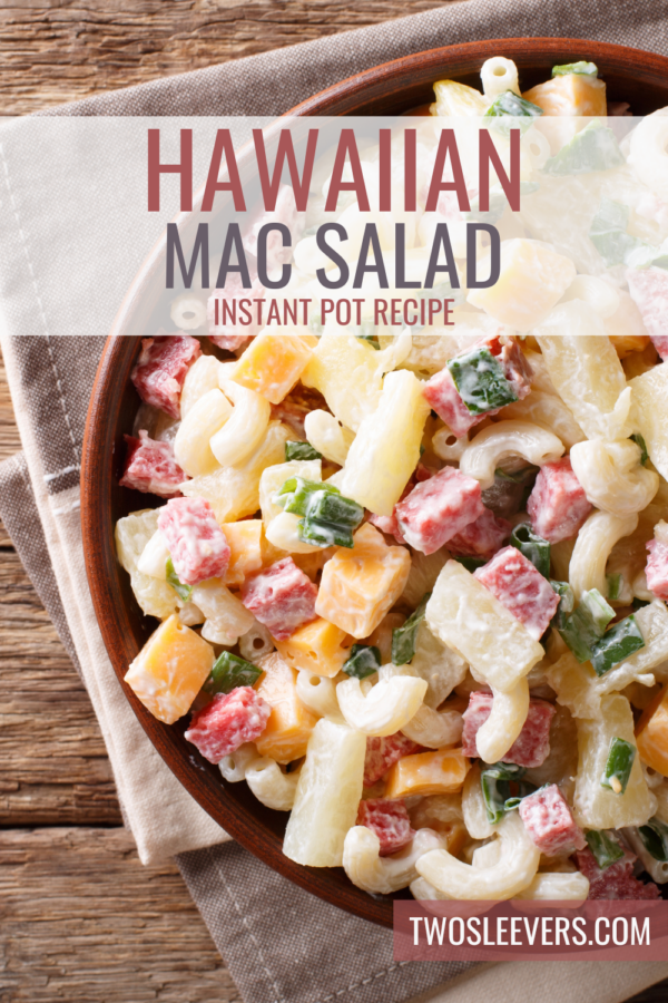 Hawaiian Mac Salad Pin with text overlay