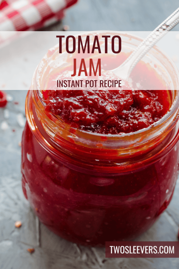 Tomato Jam Pin with text overlay