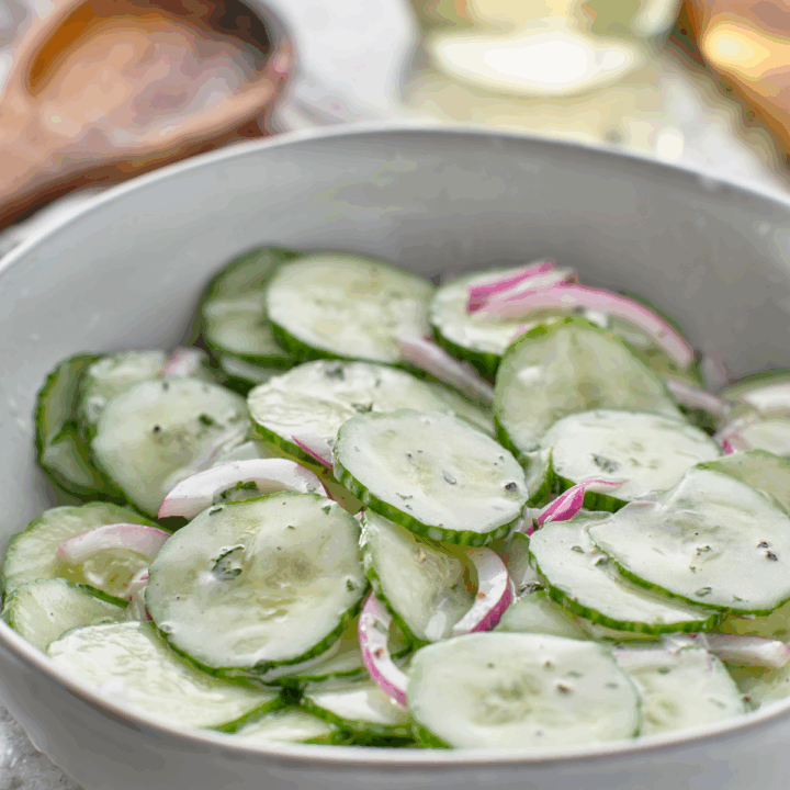 Cucumber Side Creamy Cucumber Salad | Creamy Cucumber Side Dish