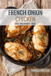 French Onion Chicken Pin with text overlay