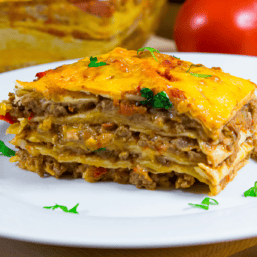 Mexican Lasagna | Southwest Lasagna Recipe - TwoSleevers