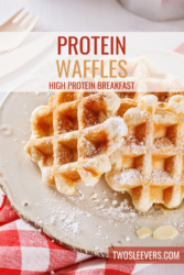 Protein Pancakes Pin with text overlay