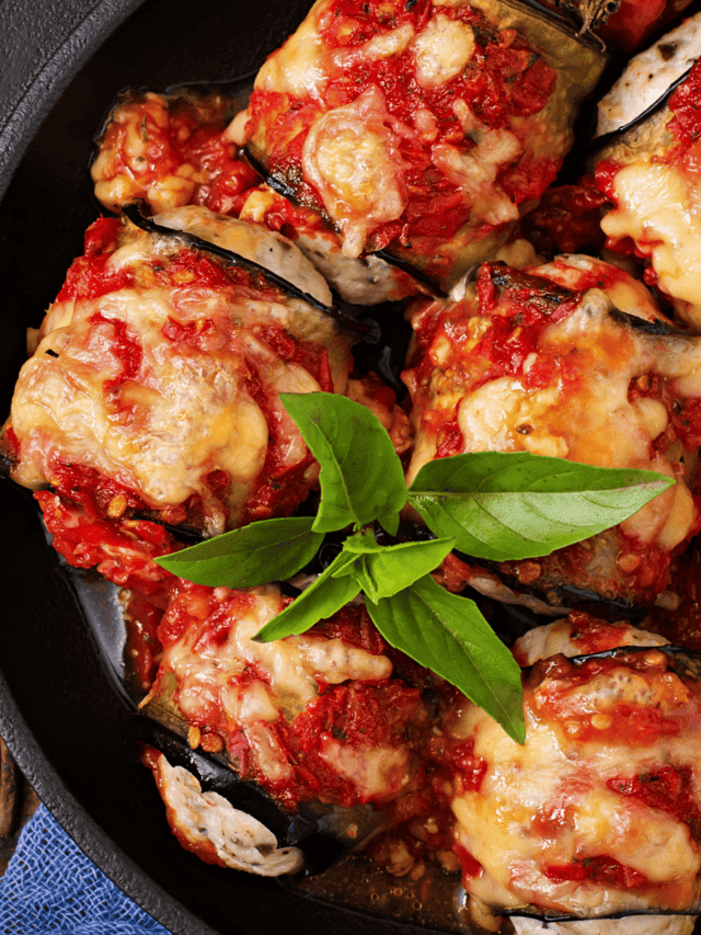 EGGPLANT ROLLATINI EASY VEGETARIAN EGGPLANT BAKE TwoSleevers