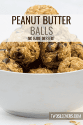 Peanut Butter Balls Pin with text overlay