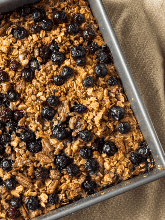BAKED OATMEAL RECIPE BLUEBERRY OATMEAL BAKE RECIPE TwoSleevers