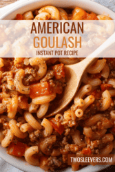 American Goulash Pin with text overlay